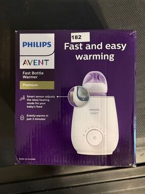 Philips Avent White Bottle Warmer - Purple Accent Packaging